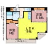 ペコラ広小路 2LDKの間取り