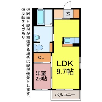 間取図 ラ・グラシューズ