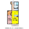 リシュドールＡ.Ｂ 1LDKの間取り
