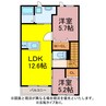 イーストヒルズ田原Ⅴ 2LDKの間取り