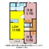 イーストヒルズ田原Ⅴ 2LDKの間取り