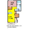 Aｃｔ　Ｄｒｅａｍ　ＨｏｍｅⅡ 1LDKの間取り
