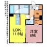 アストンヒルズ豊橋 1LDKの間取り