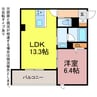 グランセントラル　ミラまち 1LDKの間取り