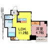 Ciel Kaya 1LDKの間取り