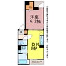 ボヌール花中館 1DKの間取り