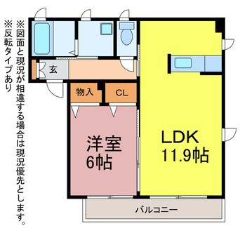 間取図 プロヌーブ大崎