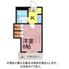 フラッツハナⅡ 1Kの間取り