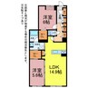 シャーメゾンステージ豊橋 2LDKの間取り