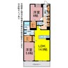 シャーメゾンステージ豊橋 2LDKの間取り