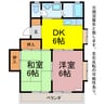 コーポ北裏 2DKの間取り