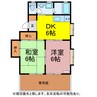 コーポ北裏 2DKの間取り