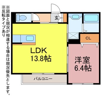 間取図 グリチーネドゥーエ