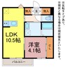 グリーンハイツM 1LDKの間取り