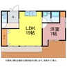 三ノ輪町二丁目貸家 1LDKの間取り