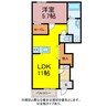 エ・ヴィーバ浜道 1LDKの間取り