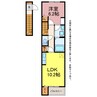 グラード　百間 1LDKの間取り