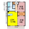 ボヌール 2LDKの間取り