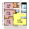 ブルシア 3LDKの間取り
