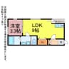 朝風のノーブル 1LDKの間取り