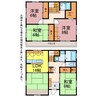 草間町郷裏79番地5貸家 4LDKの間取り