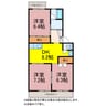 キャッスルSS 3DKの間取り