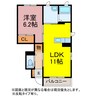 ルミエールTOKIWA 1LDKの間取り