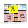 コーポラス梅田Ⅱ 2Kの間取り