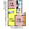グラシューズ 2LDKの間取り