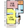 カシオペア 1LDKの間取り