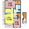 カシオペア 2LDKの間取り
