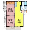 アプリコットC 2LDKの間取り