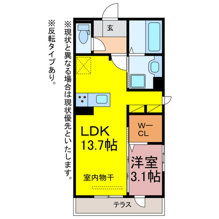 間取図 グランヴェール柱