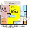 フィーミュール 1LDKの間取り