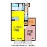 オーク五軒丁 1LDKの間取り