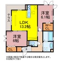 D-squareつつじが丘　1号地の間取図