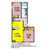 D-square三ノ輪 2LDKの間取り