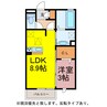 セジュール潮崎 1LDKの間取り