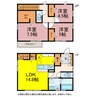 Casa　Exelente　Ⅱ棟 3LDKの間取り