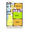 サンクレスト大洲 3DKの間取り