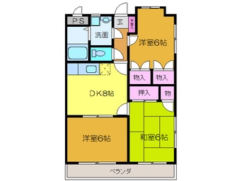 間取図 エスポワール・大洲