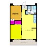 カーサグラン東大洲 1LDKの間取り