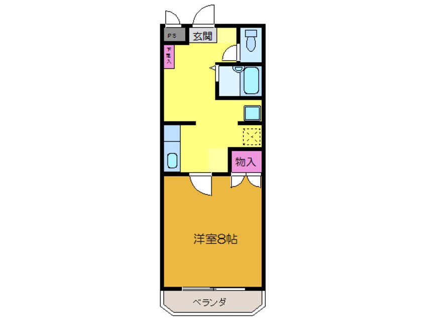 間取図 モーメント新谷