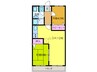 福間口マンション 2LDKの間取り