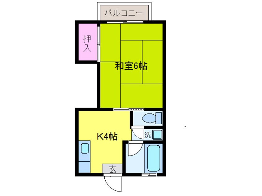 間取図 コーポふくずみ２