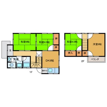 間取図 ハイツ松田