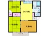 樋水マンション 3DKの間取り