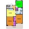 山田マンション 3DKの間取り