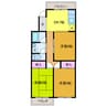 井上マンション 3DKの間取り
