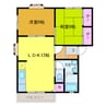 ぎおんハイツ 2LDKの間取り